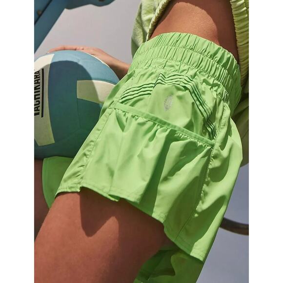Free People Pants - Free People Movement Get Your Flirt On Shorts Medium Lime Green
